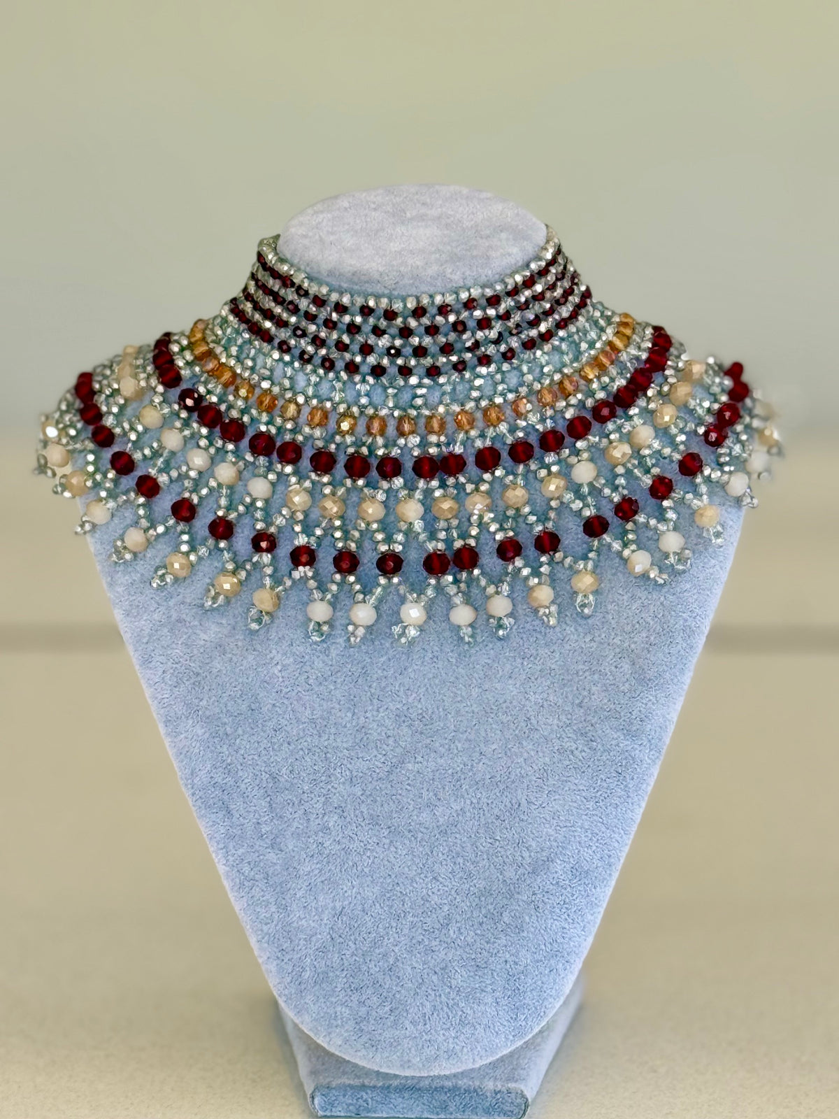 Silver Multicolour Chocker