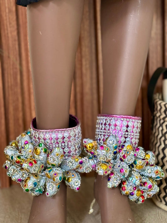 Emafahlawane Nemacakala Silver & Purple  Set