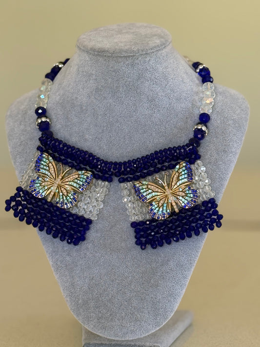 Blue Silver Butterfly